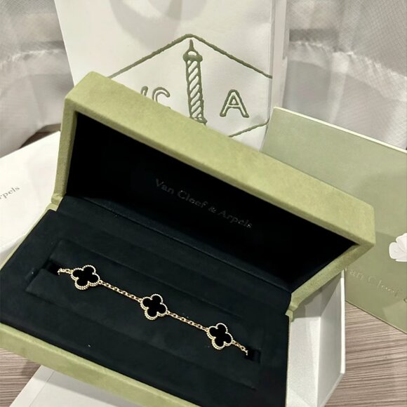 ✅Van Cleef & Arpels 18K gold black agate - Picture 4 of 6